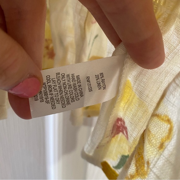 NINE BRITTON Aryell Smocked Peplum Top - Picture 2 of 4